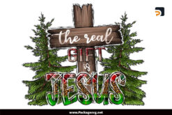 The Real Gift is Jesus PNG