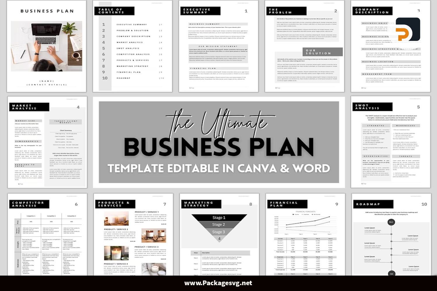 The Ultimate Business Plan Canva Template