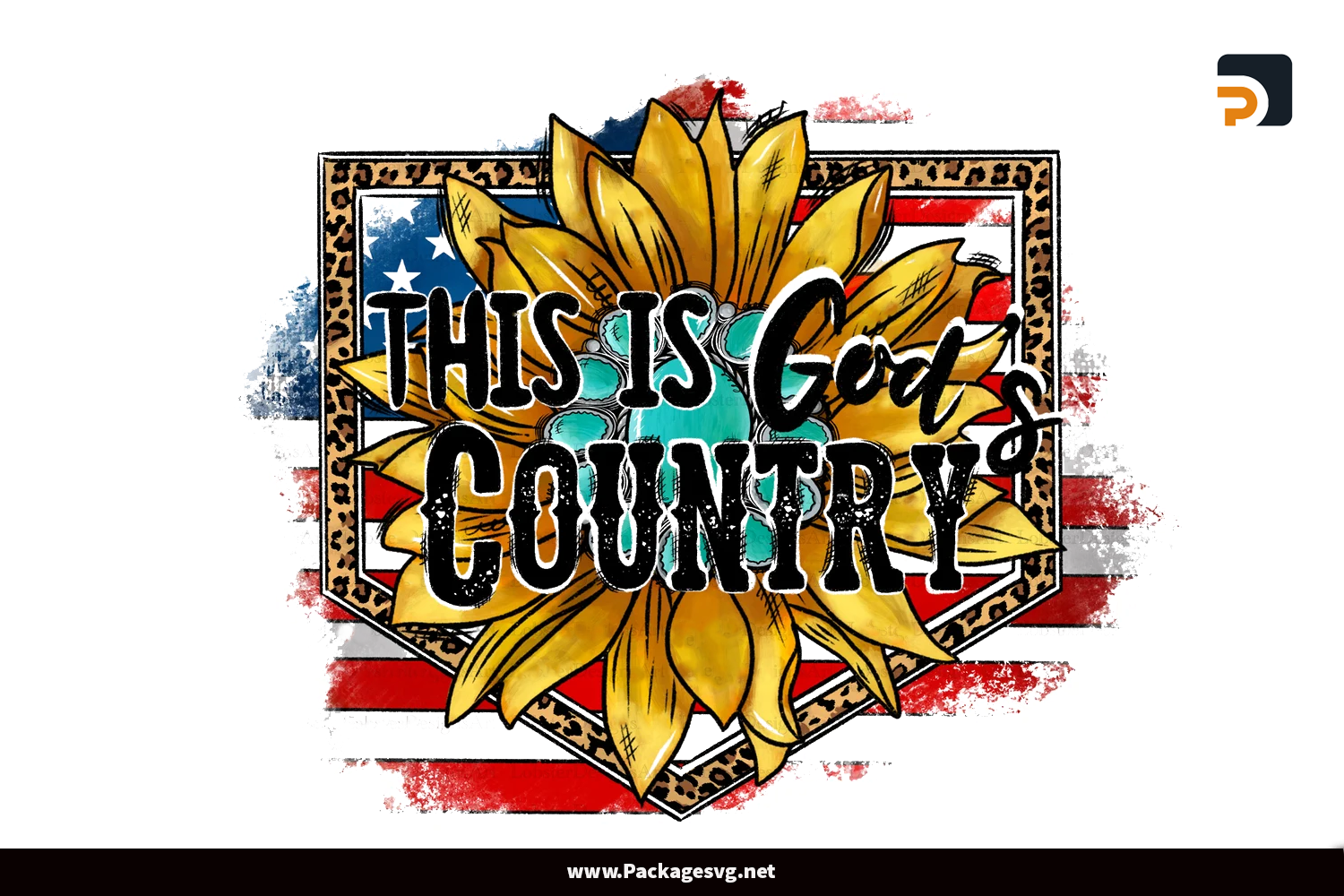 This Is God's Country Png. American Flag Png Sublimation Designs|
