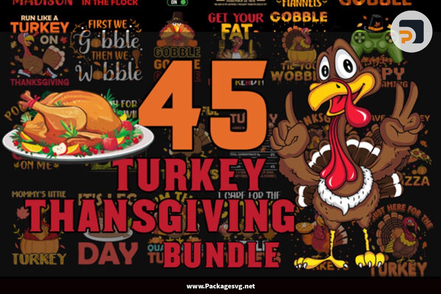Turkey Thanksgivings Bundle SVG PNG EPS DXF