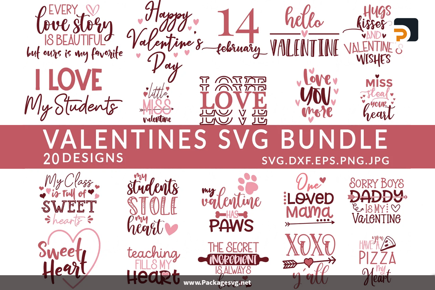 Valentine's Day SVG Bundle