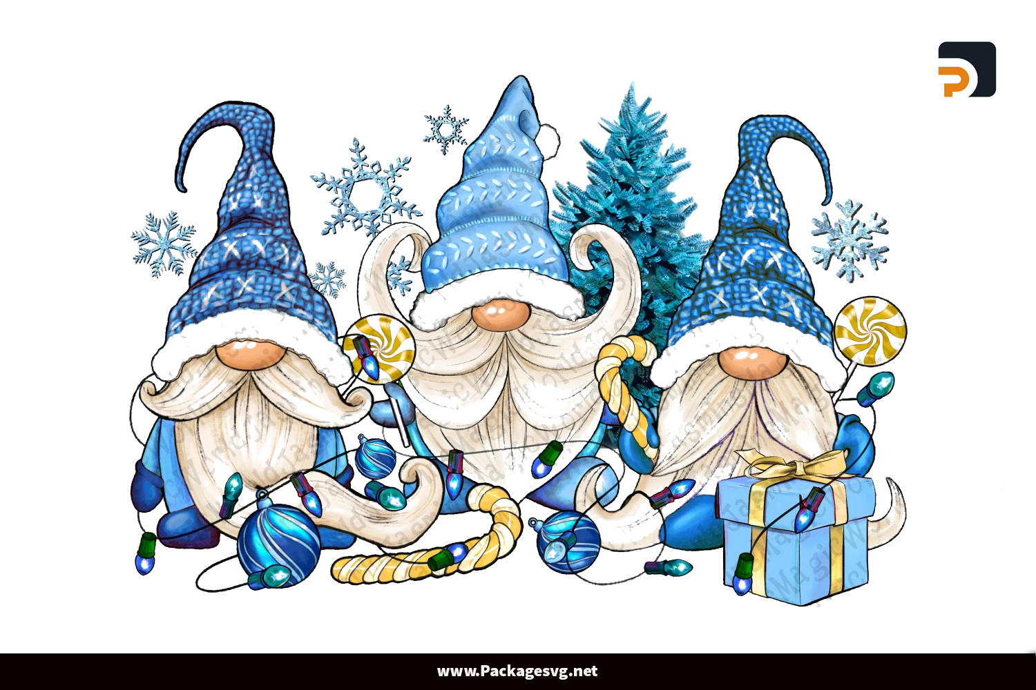Winter Gnomes Sublimation PNG