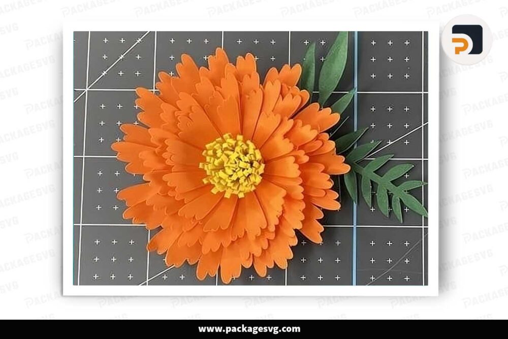 Aster Flower Paper, SVG Template For Cricut LHO5XZOR