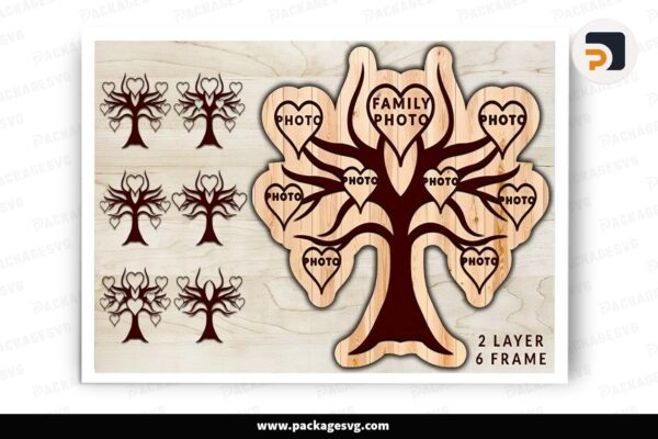 Family Tree Laser Cut, Svg Template For Cricut Free Download