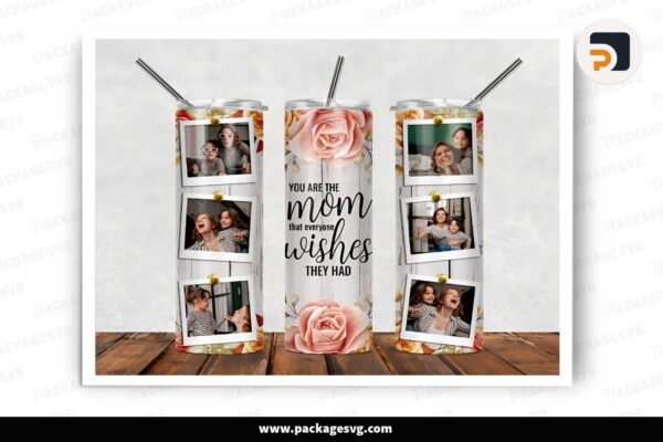 Mother's Day Photo PNG, 20 Oz Skinny Tumbler Free Download