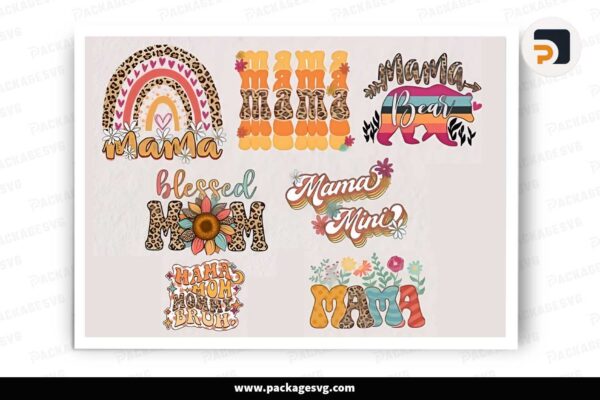 Vintage Mama Bundle, Mothers Day PNG Free Download