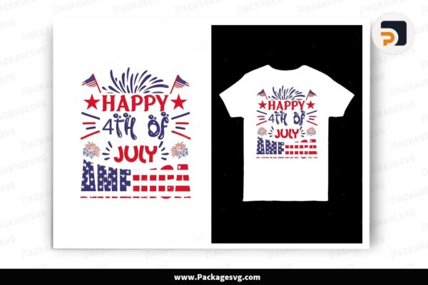 Happy 4th of July America Shirt Design Free Download