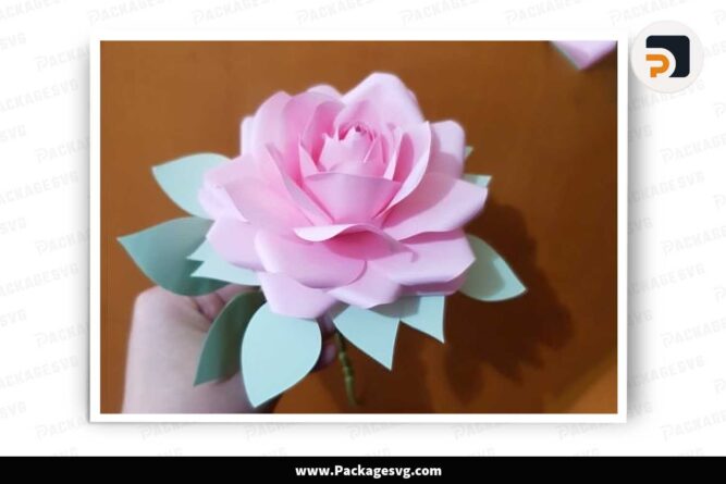 Lali Rose Paper, Flower Template For Cricut LIWH5GFL