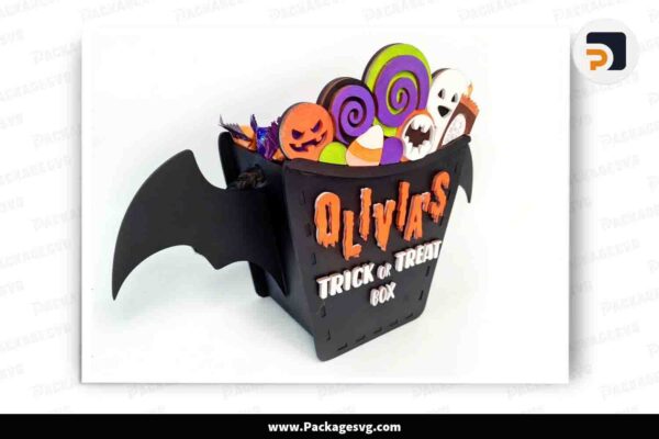 Halloween Candy Box SVG, Laser Cut Files Free Download