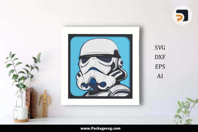 Stormtrooper Shadow Box, SVG Files For Cricut LKKHHLCH