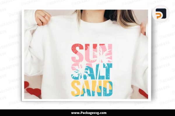 Sun Salt Sand Png, Summer Sublimation Design Free Download