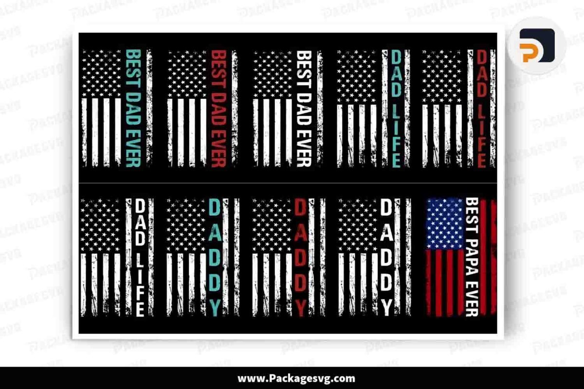 American Dad Bundle, USA Flag Designs Free Download