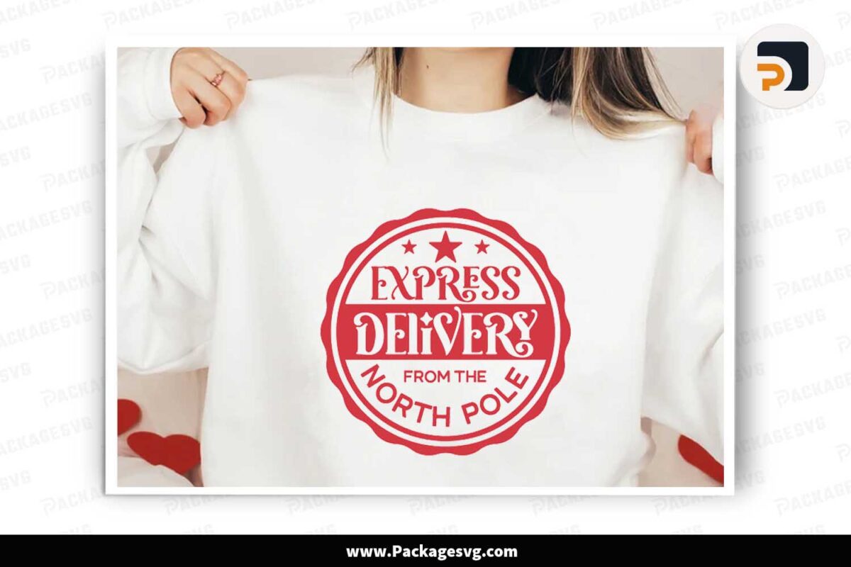 Express Delivery from the North Pole SVG Free Download