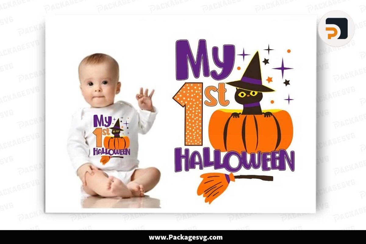 My First Halloween SVG, Halloween T-Shirt Design Free Download
