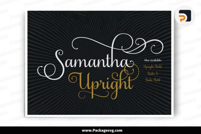 Samantha Upright Font, OTF TTF File LL1PM8XS