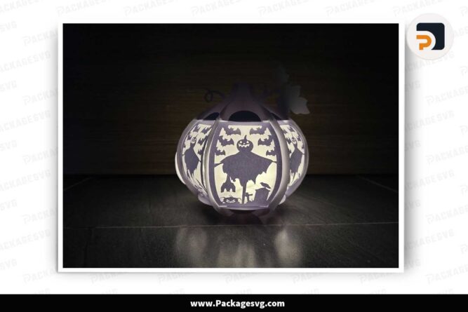 Halloween Scarecrow Pumpkin Lantern, SVG File For Cricut LMSYG9MY