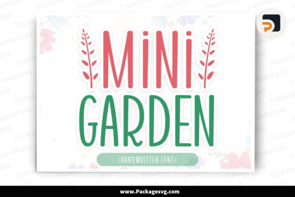 Mini Garden Font, OTF File Free Download