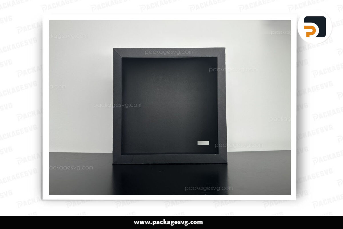 3D Shadow Box Frame 20x20 Digital File
