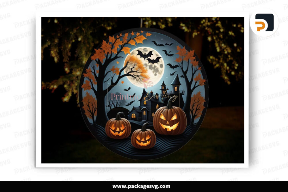 Spooky Vibes Wind Spinner PNG, Fall Pumpkin Retro Halloween Designs LNFELOX6
