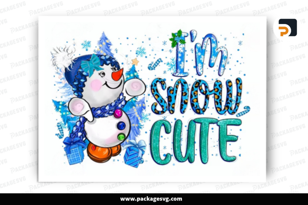 I'm Snow Cute PNG, Christmas Sublimation Design LP6JVEA7