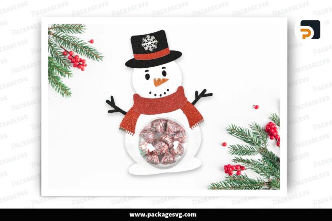 Snowman Candy Holder, Christmas SVG Paper Cut File LPKZNQV6 (2)