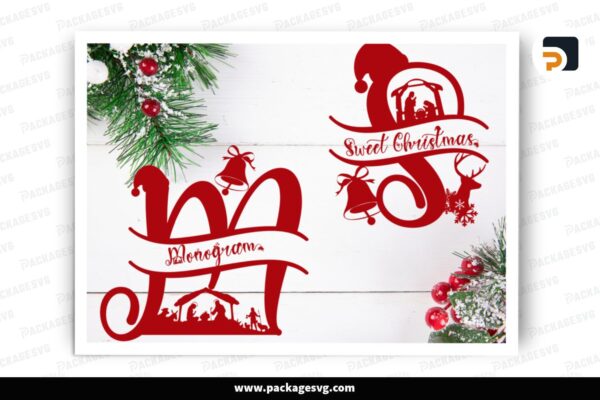 Sweet Christmas Monogram Font OTF Free Download