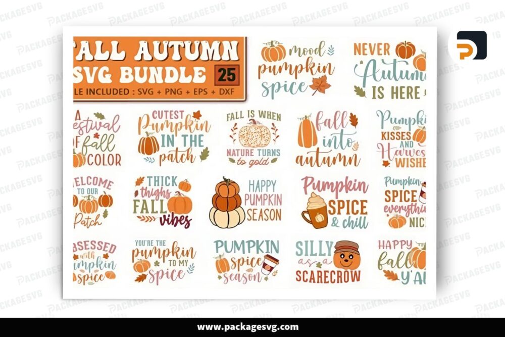 Autumn SVG Bundle, 25 Fall Design Files LQDF1DFP (2)