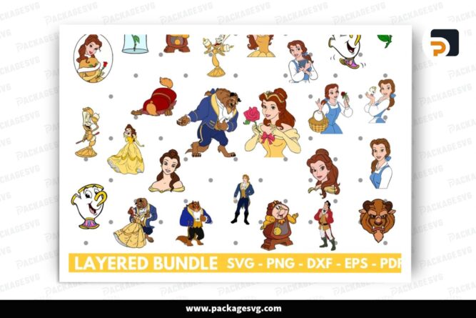 Beauty And The Beast SVG Bundle, 25 Design Files LPMG3770 (2)