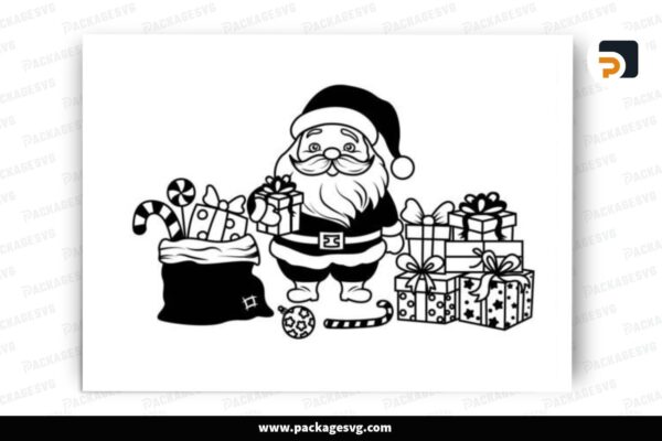 Christmas Santa SVG Design Free Download