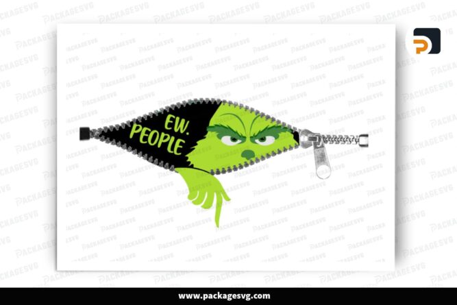 Ew People Grinch, Christmas PNG Sublimation Design (2)