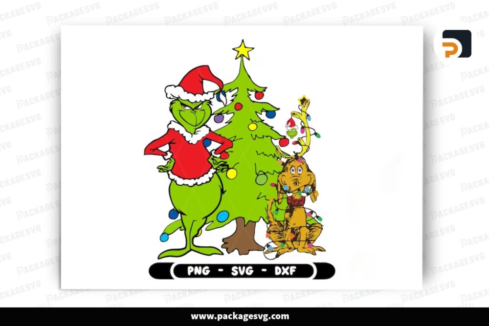 Grinch And Max SVG, Christmas Design Files (2)