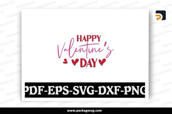 Happy Valentine's Day SVG Design Free Download