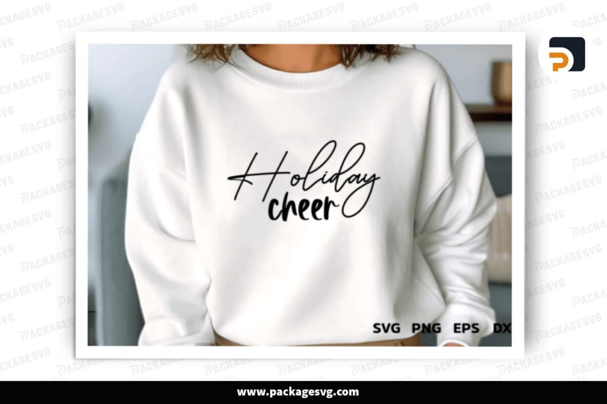 Holiday Cheer, Sweatshirt SVG Design Free Download