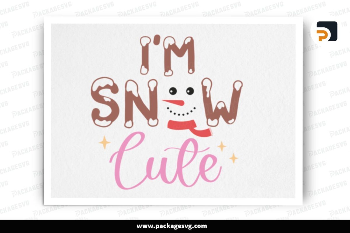 I'm Snow Cute SVG Design Free Download