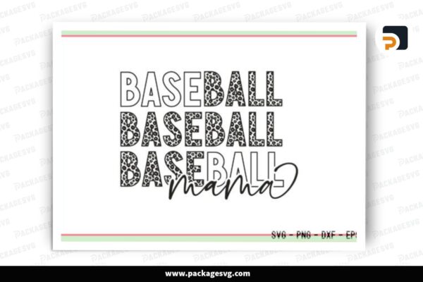 Baseball Mama SVG Design Free Download