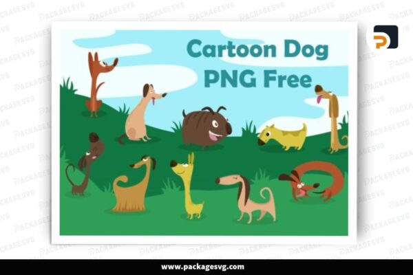 Cartoon Dog SVG Bundle, 10 Designs Free Download