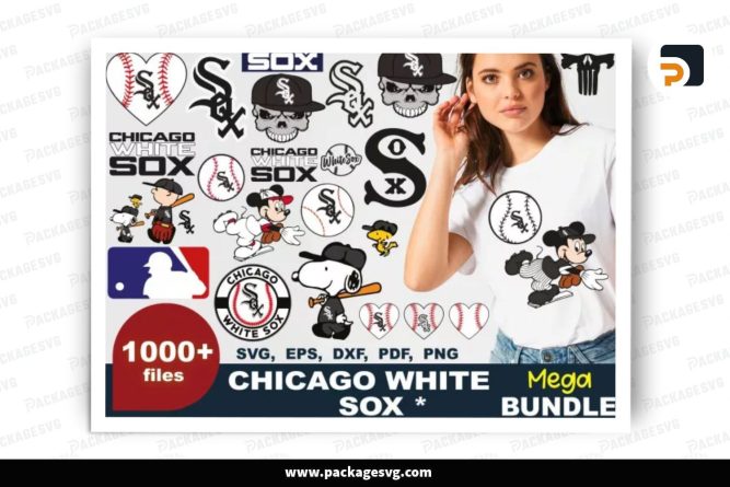 Chicago White Sox SVG Mega Bundle 1, 1000 Baseball Design Files LRYP2LQ9 (1)