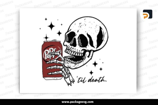 Dr Pepper Skeleton, Christmas SVG Design Free Download
