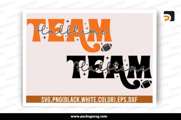 Halftime Team, Super Bowl SVG Design Free Download