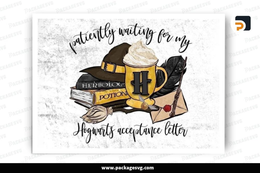 Hogwarts Hufflepuff Acceptance Letter, Harry Potter PNG Sublimation Design (2)