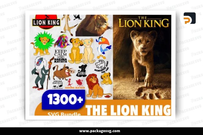 Lion King SVG Mega Bundle, 1300 SVG Design Files LRKEUTXB (6)