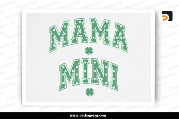 Mama Mini, St Patrick's Day SVG Design Free Download