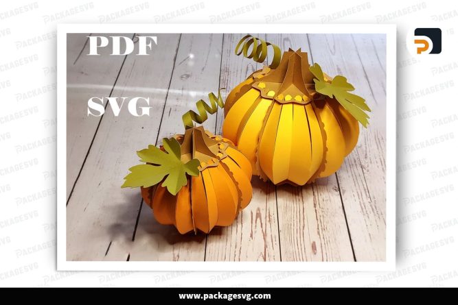 Pumpkin Template, Fall SVG Paper Cut File LRYO9CAN (2)
