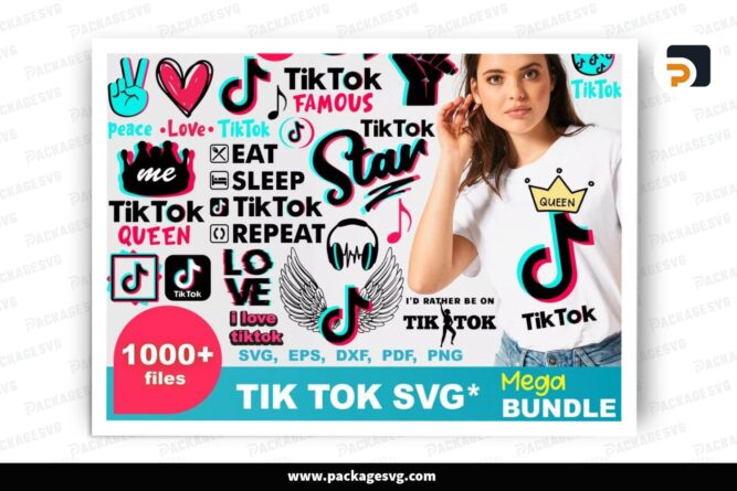 Tik Tok SVG Mega Bundle Version 1, 1000 Design Files LRQ29VJC (2)