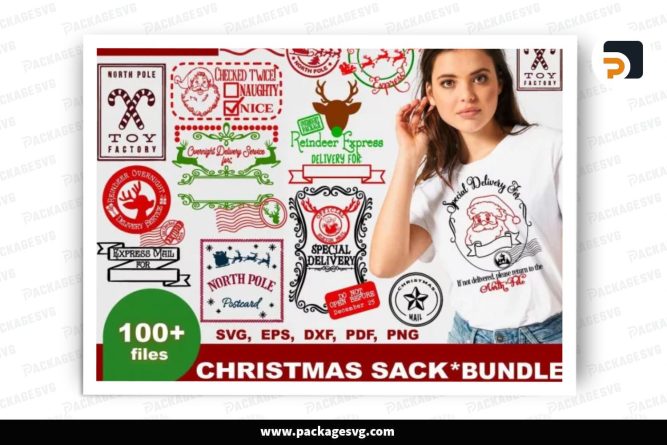 Santa Sack SVG Bundle, 100 Christmas Design Files LS4BTK6V (3)